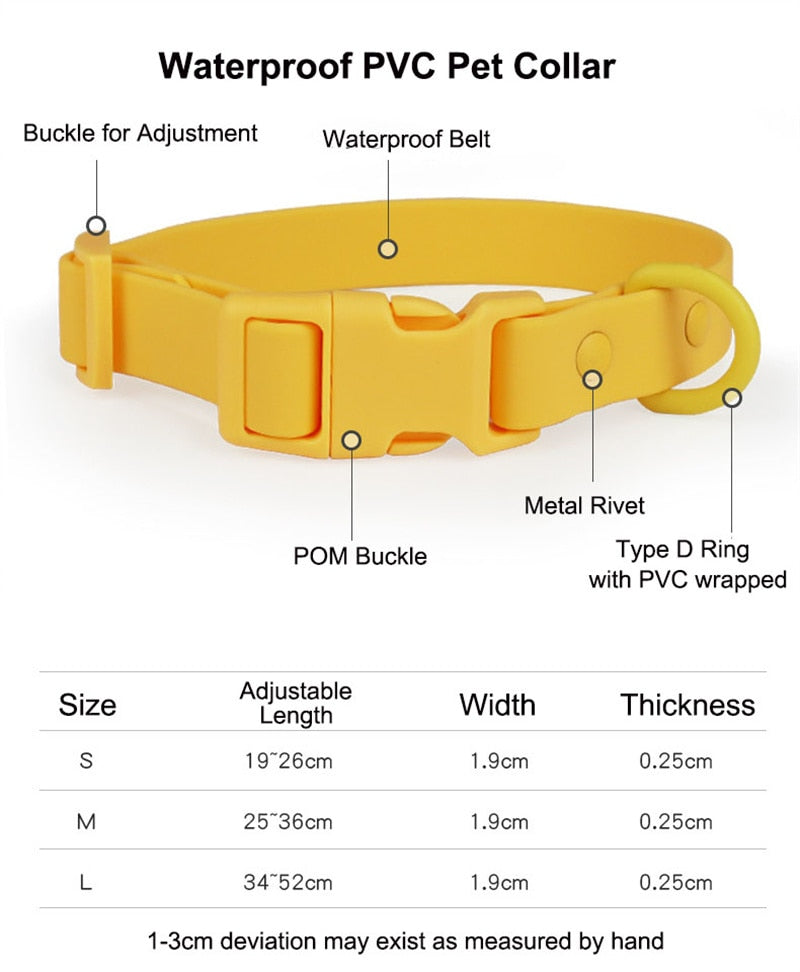 Adjustable Waterproof Dog Collar